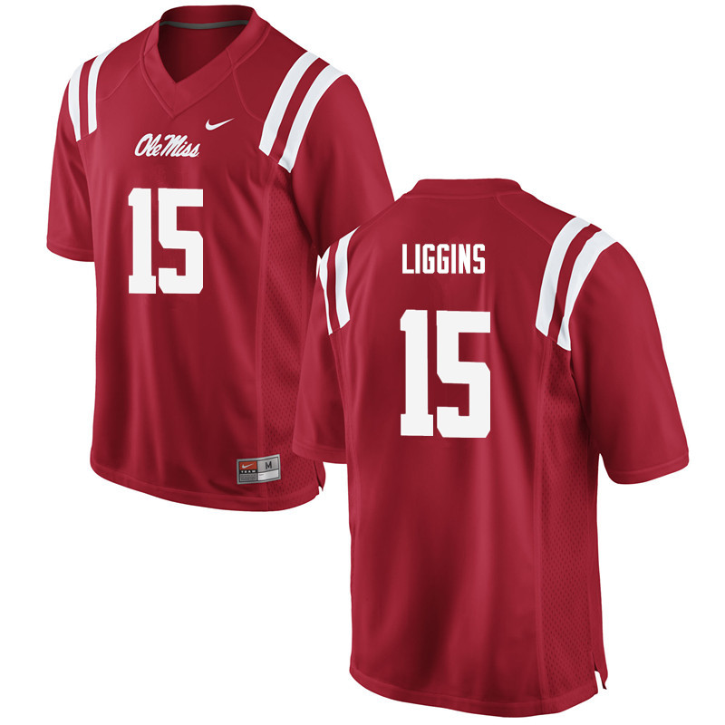 Jeremy Liggins Ole Miss Rebels NCAA Men's Red #15 Stitched Limited College Football Jersey YBE1158JL